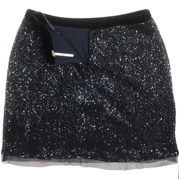 Free People Wild Child Sequined Mini Skirt 6 - Picture 4 of 10